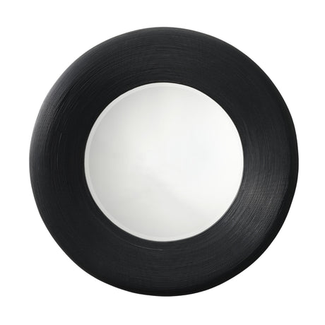 Jamie Young Paddock Bamboo Round Wall Mirror, Black