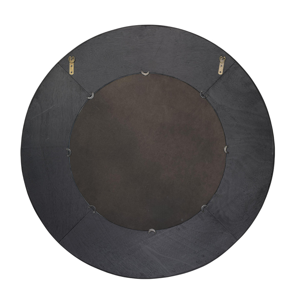 Jamie Young Paddock Bamboo Round Wall Mirror, Black