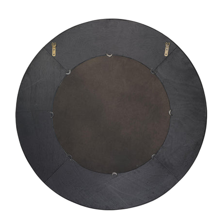 Jamie Young Paddock Bamboo Round Wall Mirror, Black