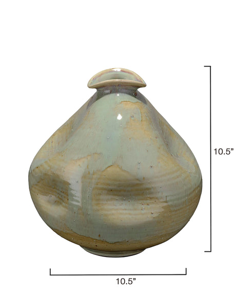 Jamie Young Madrid Dimpled Ceramic Decorative Vase