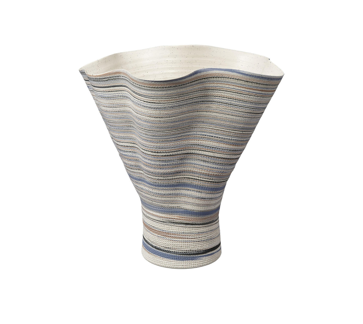 Jamie Young Splayed Porcelain Decorative Vase