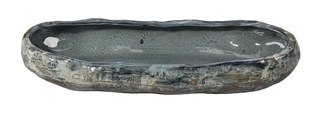 Jamie Young Unearthed Oval Ceramic Decorative Bowl