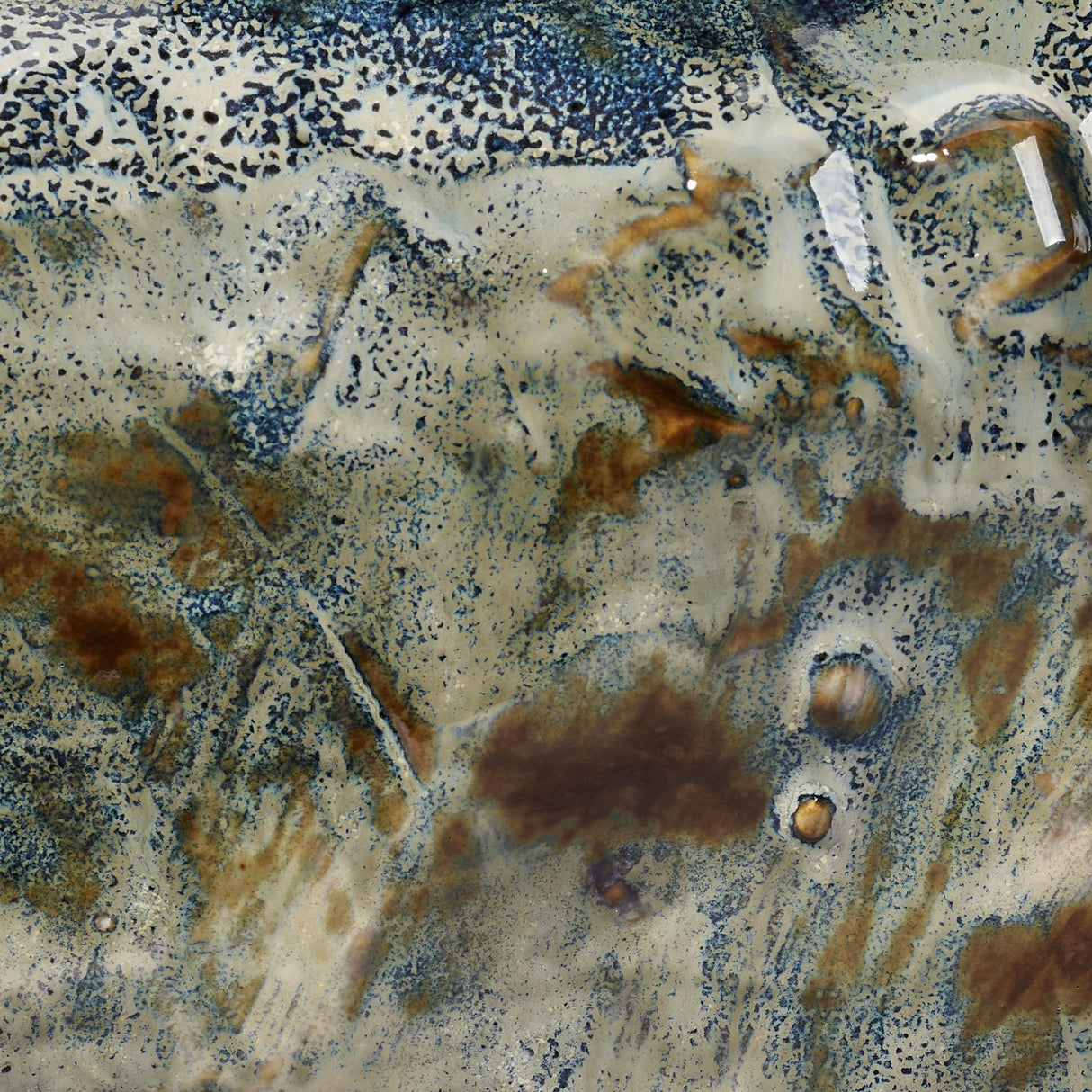 Jamie Young Unearthed Round Ceramic Decorative Bowl