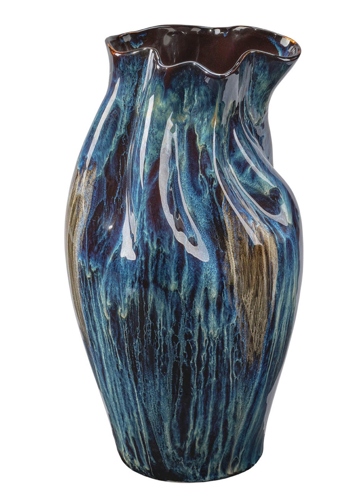 Jamie Young Whirl Ceramic Decorative Vase, Large