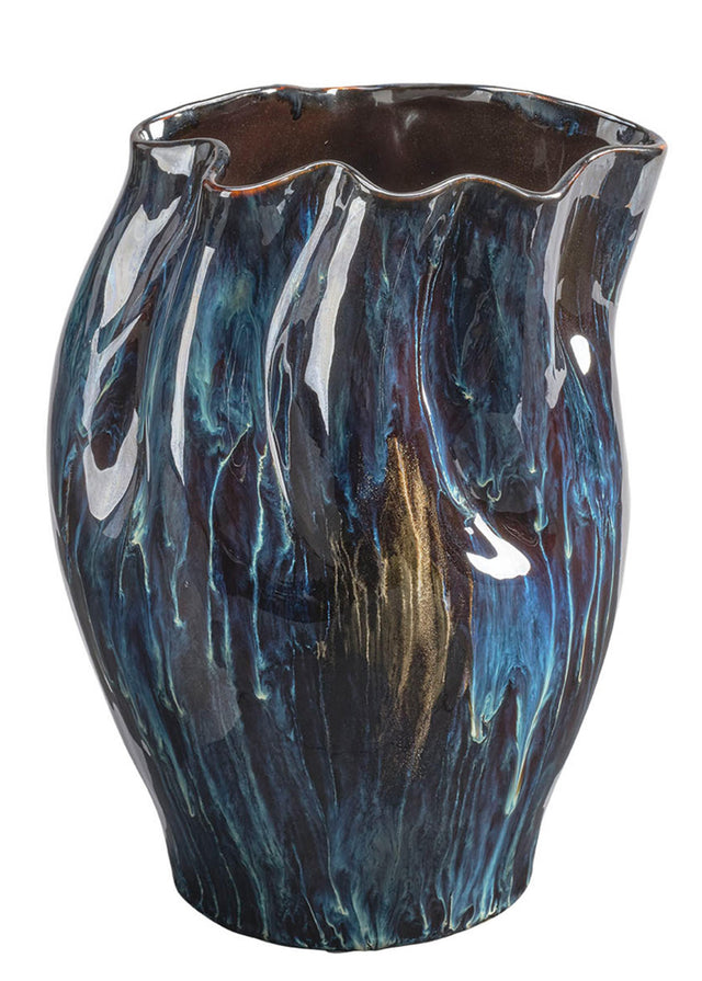 Jamie Young Whirl Ceramic Decorative Vase, Medium