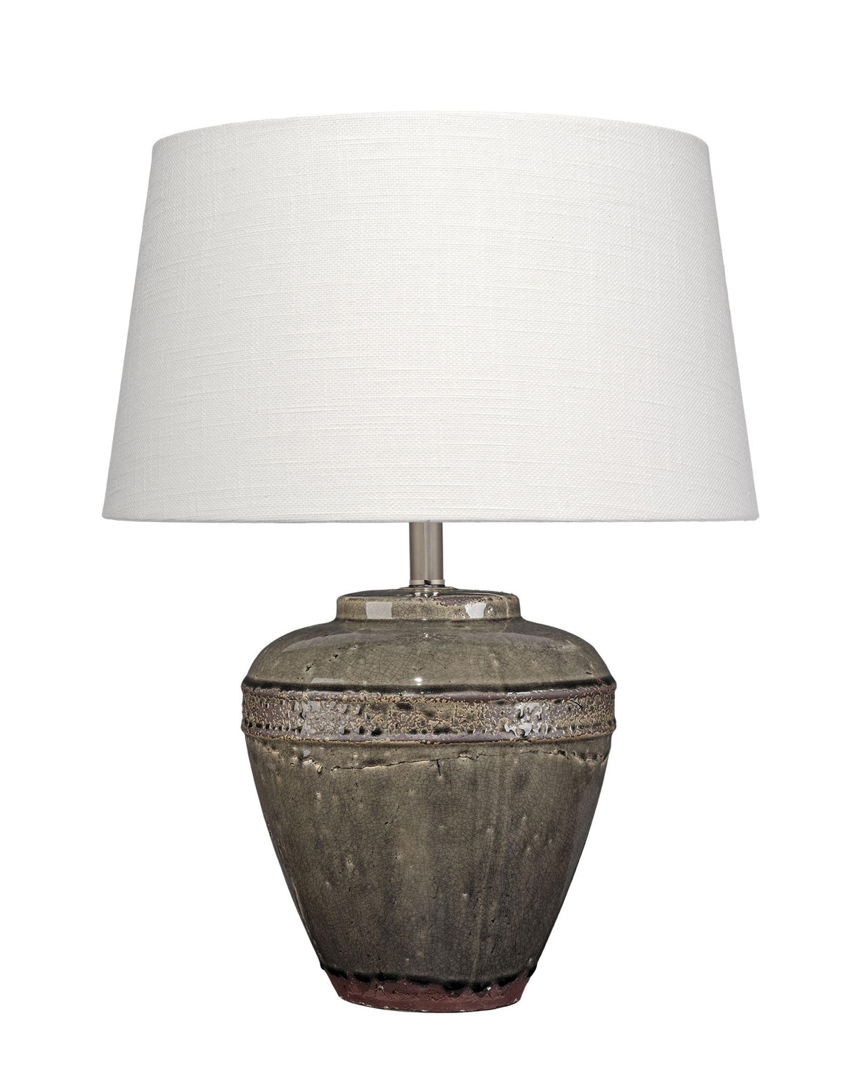 Jamie Young Avondale Ceramic Table Lamp with Linen Shade