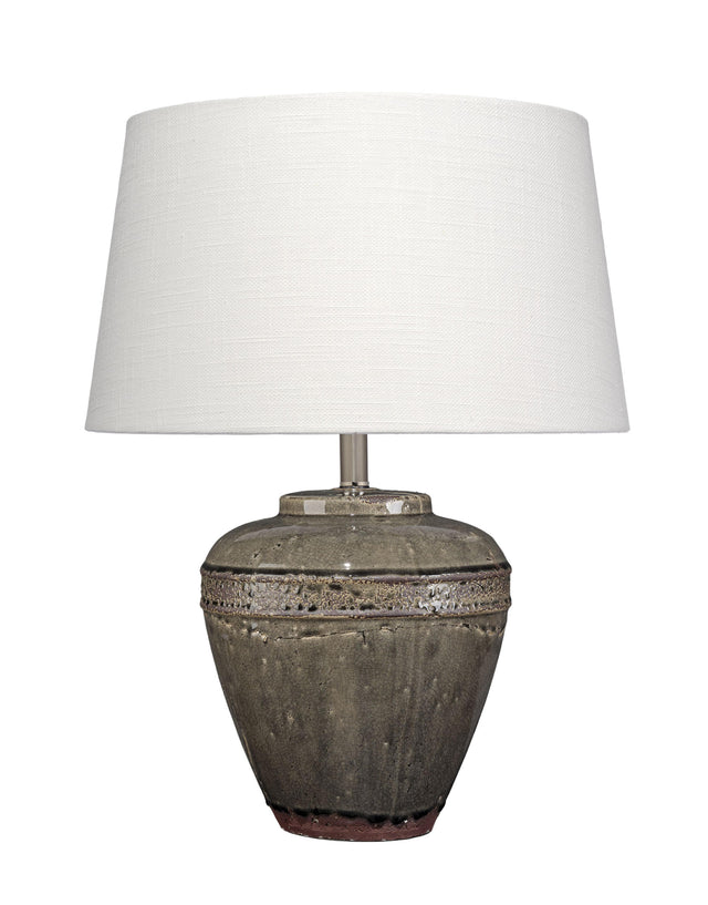 Jamie Young Avondale Ceramic Table Lamp with Linen Shade