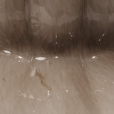 Jamie Young Agnes Blown Glass Table Lamp with Linen Scalloped Shade, Taupe