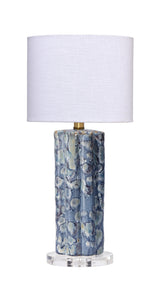 Jamie Young Flurry Ceramic Small Table Lamp with Linen Shade