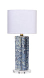 Jamie Young Flurry Ceramic Small Table Lamp with Linen Shade