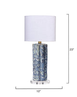 Jamie Young Flurry Ceramic Small Table Lamp with Linen Shade