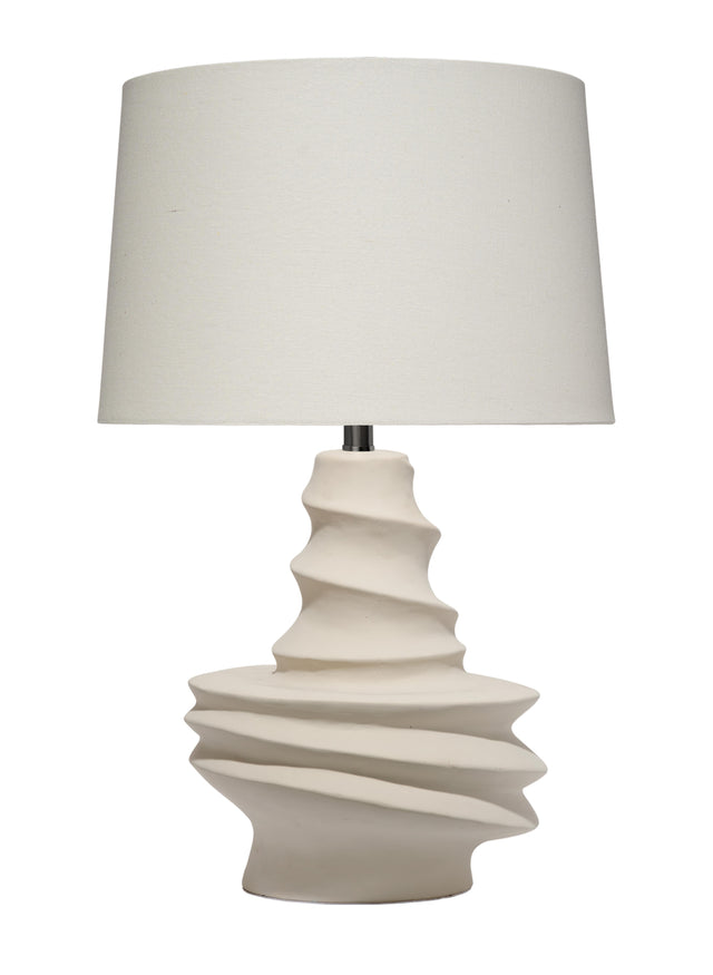 Jamie Young Dune Ceramic Table Lamp with Linen Shade