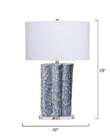 Jamie Young Flurry Ceramic Table Lamp with Linen Shade