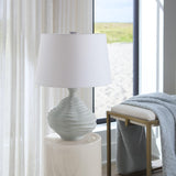 Jamie Young Oasis Ceramic Table Lamp with Linen Shade