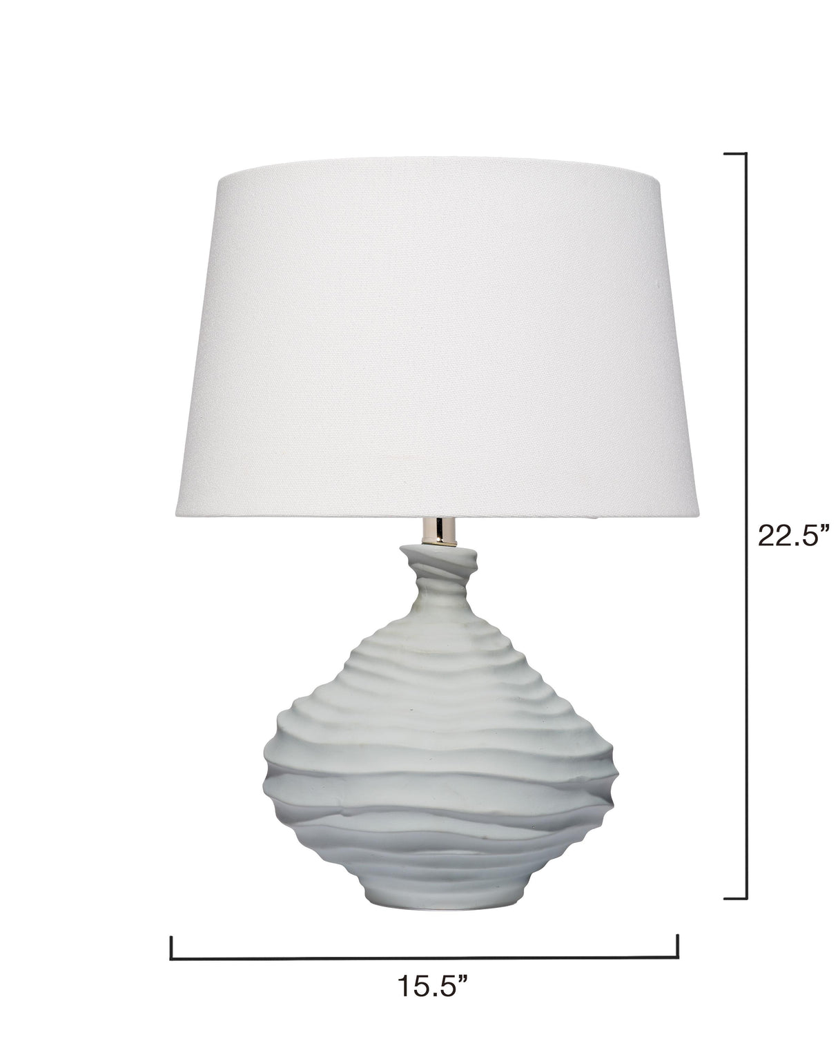 Jamie Young Oasis Ceramic Table Lamp with Linen Shade