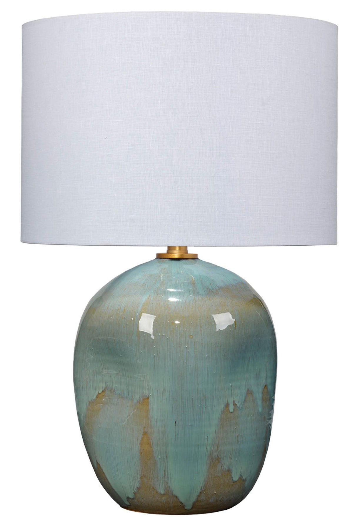 Jamie Young Salvador Ceramic Table Lamp with Linen Shade