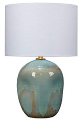 Jamie Young Salvador Ceramic Table Lamp with Linen Shade