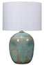 Jamie Young Salvador Ceramic Table Lamp with Linen Shade