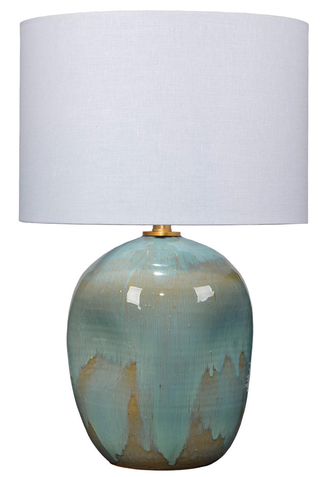 Jamie Young Salvador Ceramic Table Lamp with Linen Shade