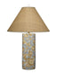 Jamie Young Serene Ceramic Table Lamp with Raffia Shade