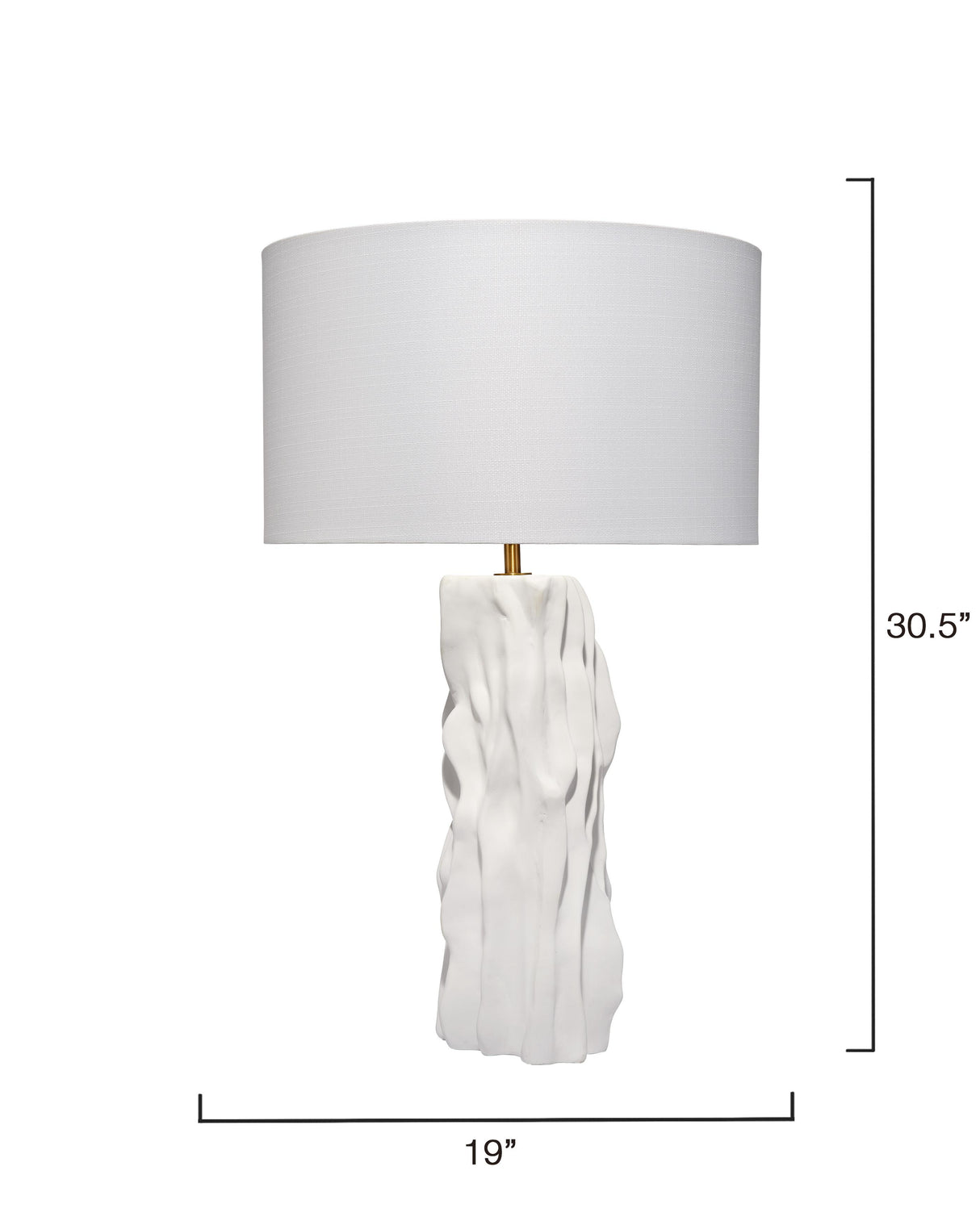 Jamie Young Sweetwood Ceramid Table Lamp with Linen Shade