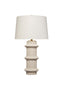 Jamie Young Trousdale Polyresin Table Lamp with Linen Shade