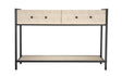 Jamie Young Cassius Faux Shagreen 2-Drawer Console, Taupe