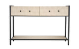 Jamie Young Cassius Faux Shagreen 2-Drawer Console, Taupe