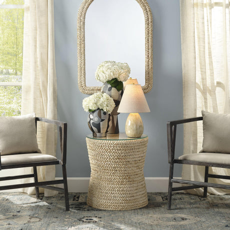 Jamie Young Grain Braided Side Accent Table