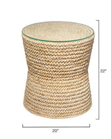 Jamie Young Grain Braided Side Accent Table