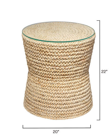 Jamie Young Grain Braided Side Accent Table