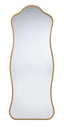 Jamie Young Aurora Wavy Iron Floor Mirror, Antique Brass