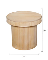 Jamie Young Taylor Bamboo Side Accent Table, Natural