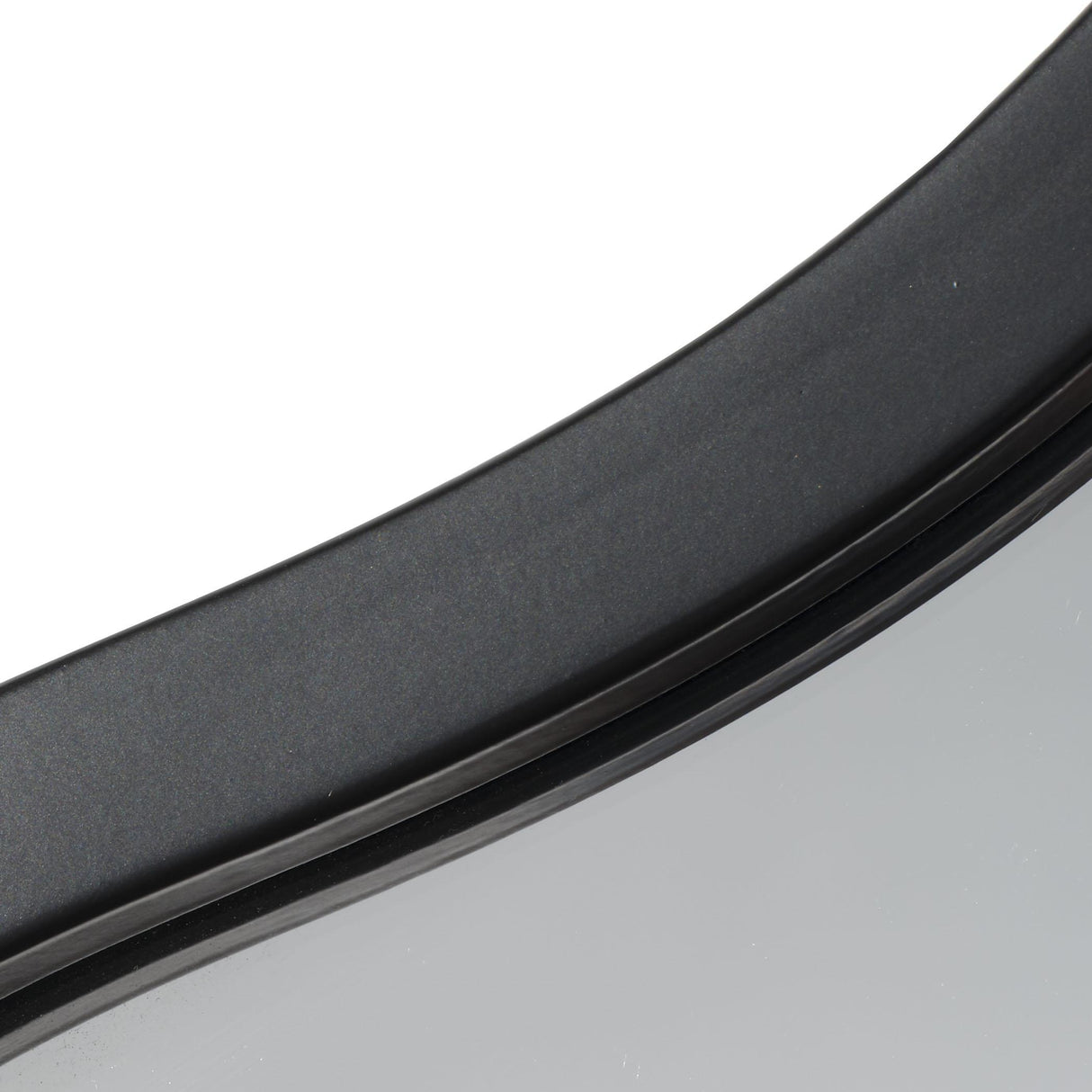 Jamie Young Aurora Wavy Iron Floor Mirror, Black