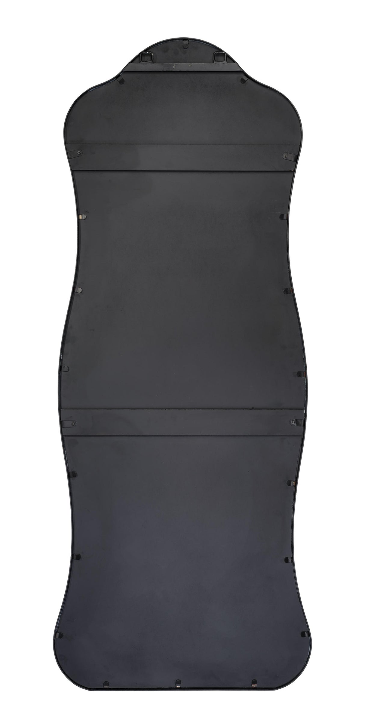 Jamie Young Aurora Wavy Iron Floor Mirror, Black