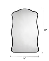 Jamie Young Aurora Wavy Iron Wall Mirror, Black