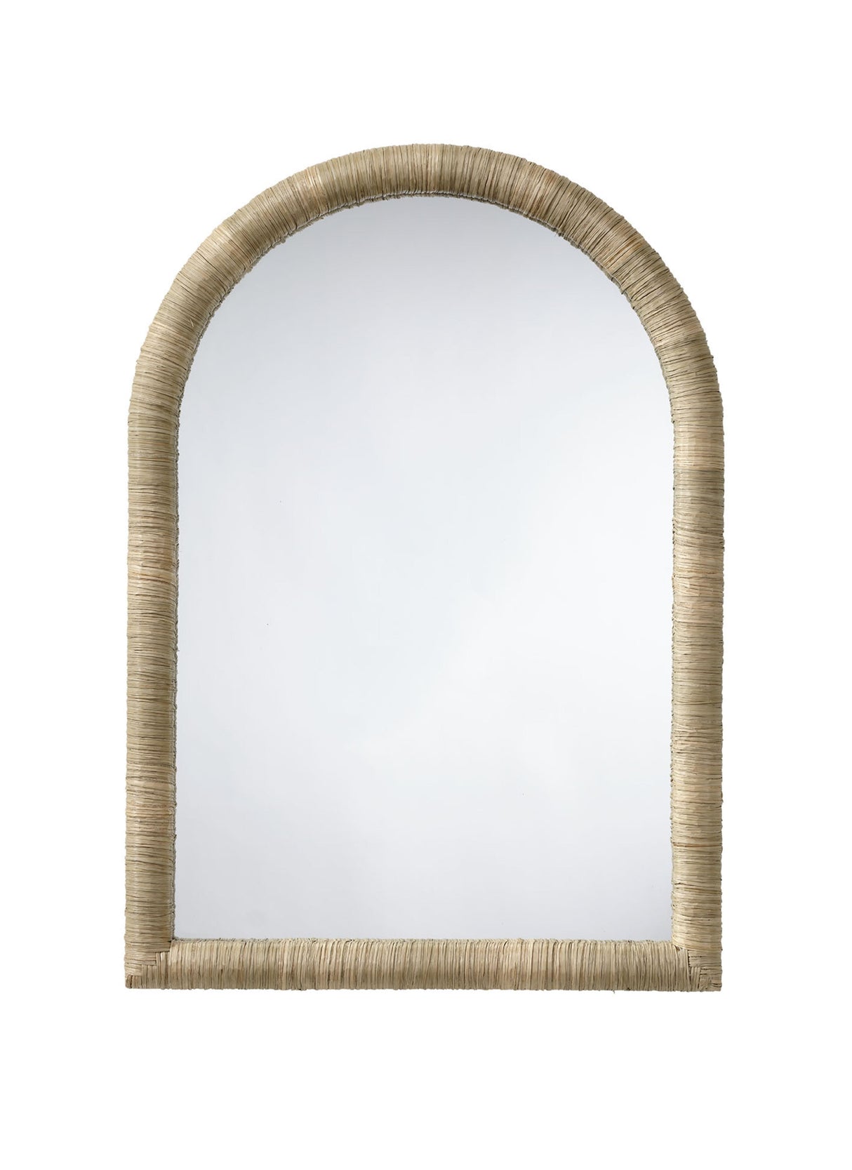 Jamie Young Hilltop Seagrass Arch Wall Mirror