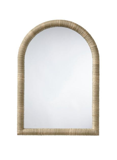 Jamie Young Hilltop Seagrass Arch Wall Mirror
