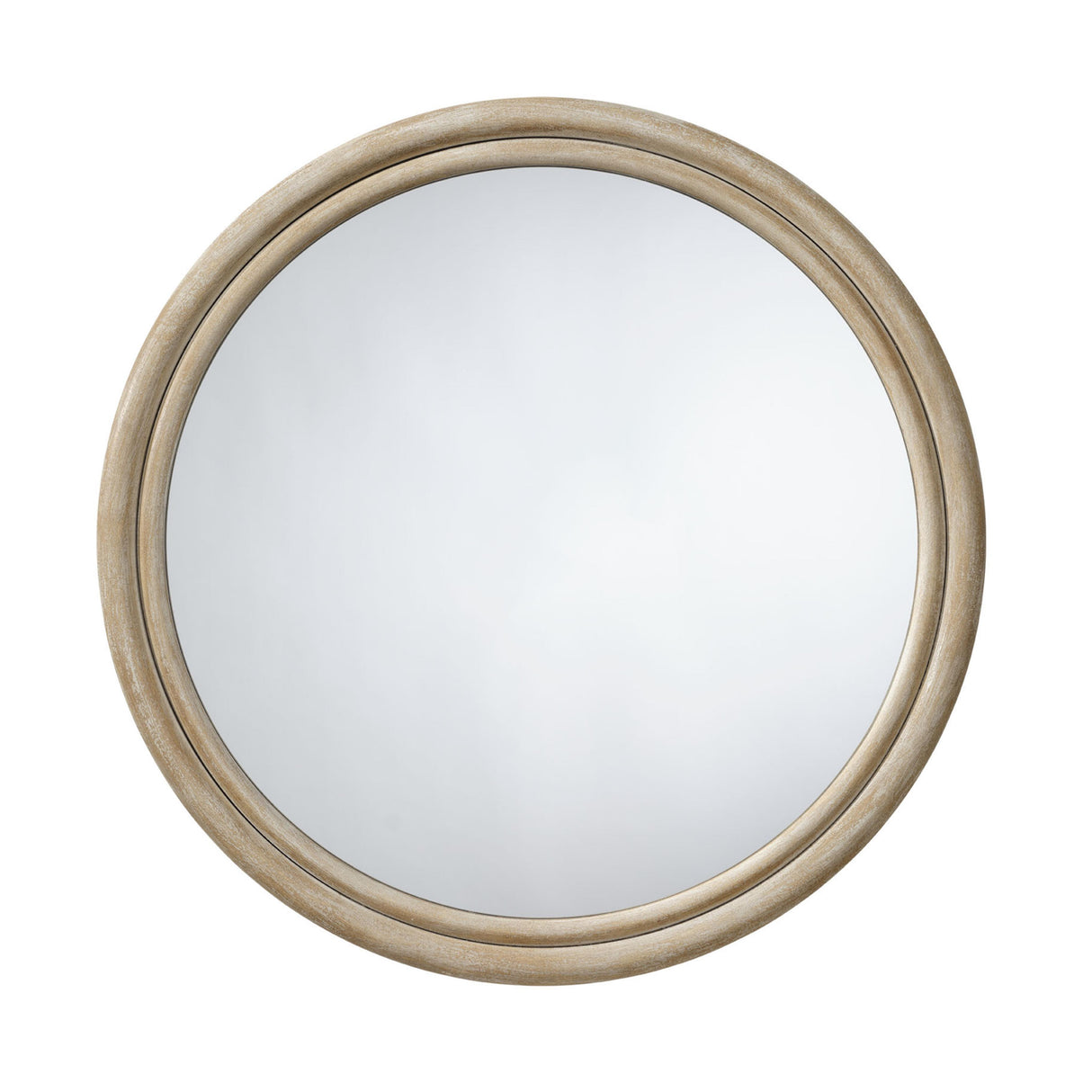 Jamie Young Riley Wood Round Wall Mirror