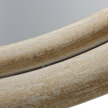 Jamie Young Riley Wood Round Wall Mirror