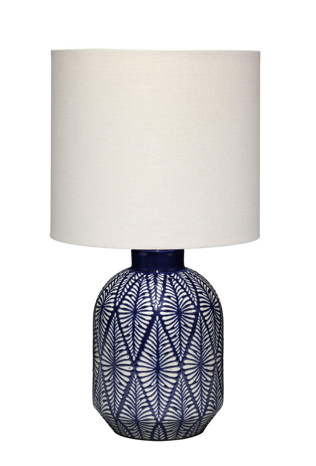 Jamie Young Highland Ceramic Table Lamp with Linen Shade