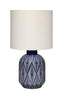 Jamie Young Highland Ceramic Table Lamp with Linen Shade