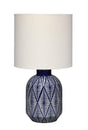Jamie Young Highland Ceramic Table Lamp with Linen Shade