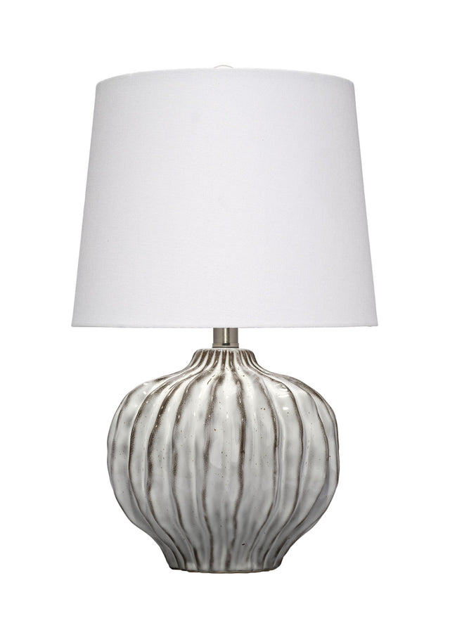 Jamie Young Reef Ceramic Table Lamp with Linen Shade
