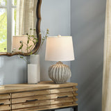 Jamie Young Reef Ceramic Table Lamp with Linen Shade