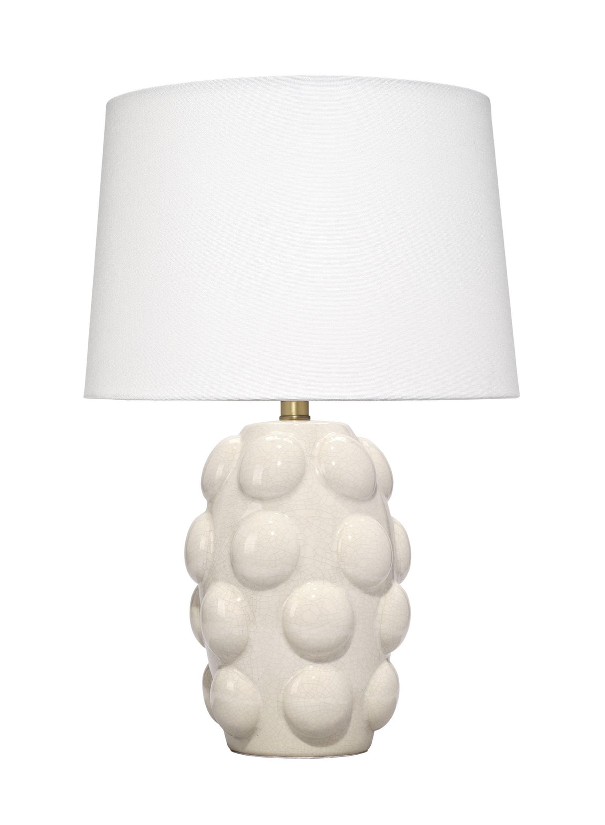 Jamie Young Silas Ceramic Table Lamp with Linen Shade