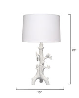 Jamie Young Sycamore Resin Table Lamp with Linen Shade