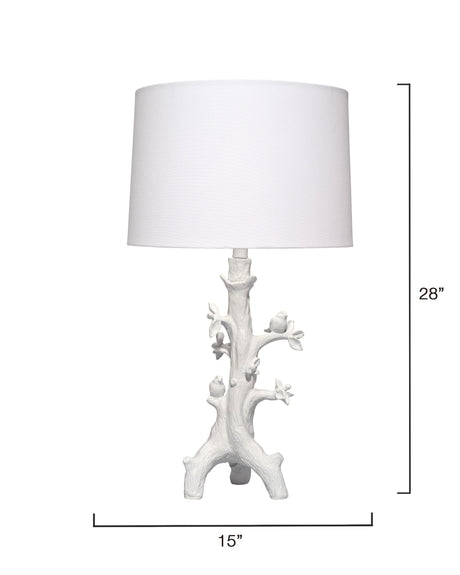Jamie Young Sycamore Resin Table Lamp with Linen Shade