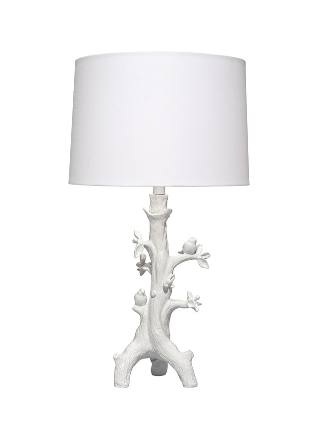 Jamie Young Sycamore Resin Table Lamp with Linen Shade