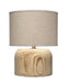 Jamie Young Timber Table Lamp with Linen Shade